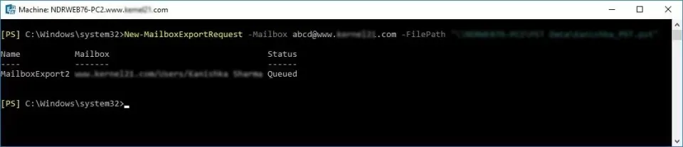 PowerShell-cmdlets-to-export-single-mailbox