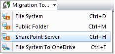 Kernel Migrator for SharePoint migrates