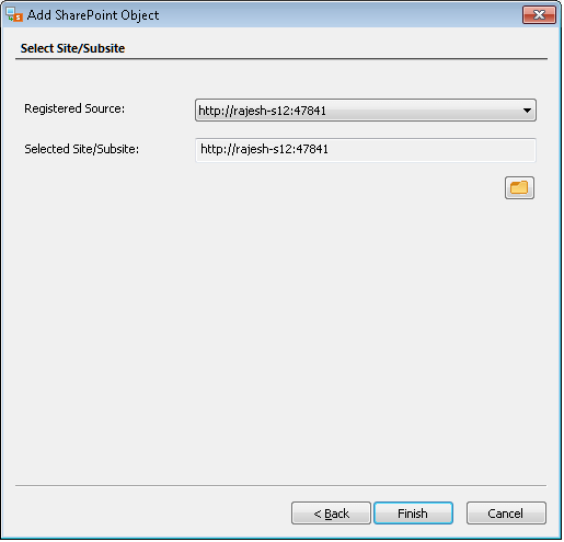 selecting the desired option