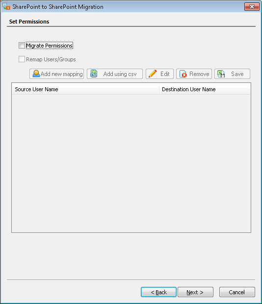 Migrate Permissions