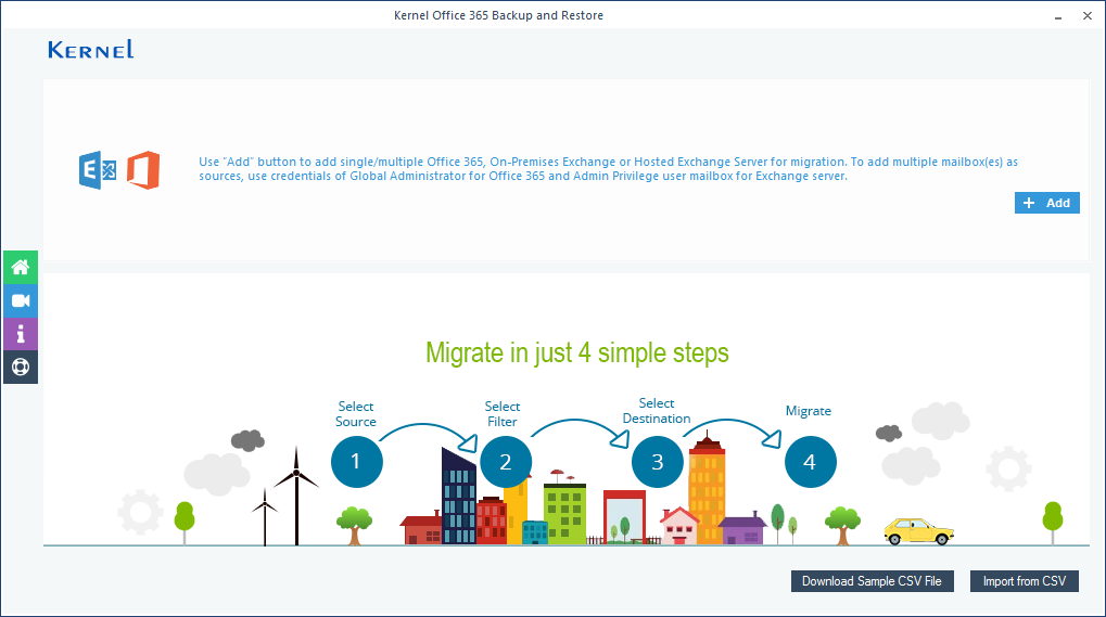 add the Office 365 account