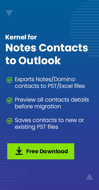 Kernel for Notes Contact to Outlook