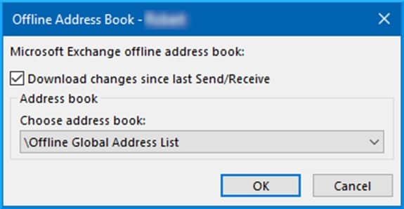 Download changes since last Send Receive just to make sure that you get a completely fresh copy of the address book