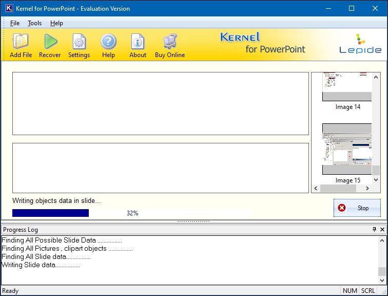 recovering text data