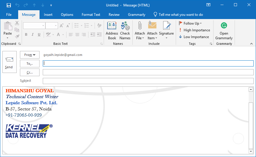 signature outlook email create ms signatures way use