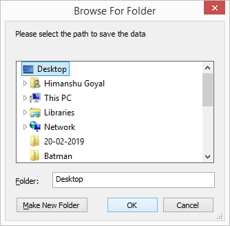 Select the specific location