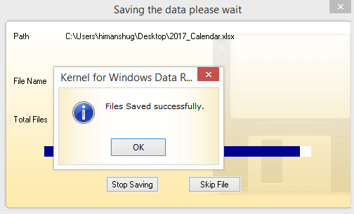 A notification will appear on the screen