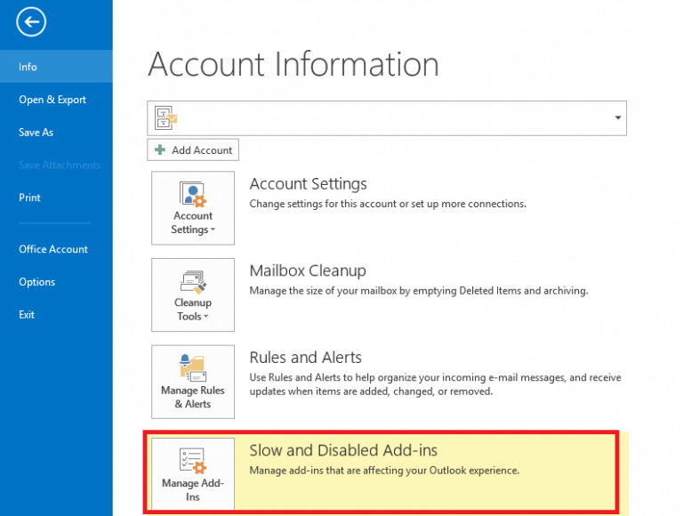 How to fix missing addins in Outlook 2016, 2013 or 2010?