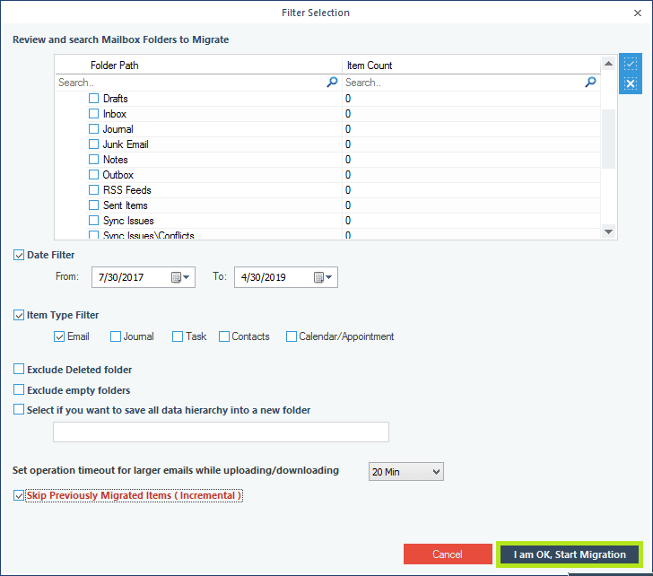 Filter Selection