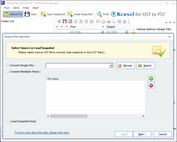 OST to PST converter