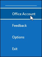 Click on Office Account