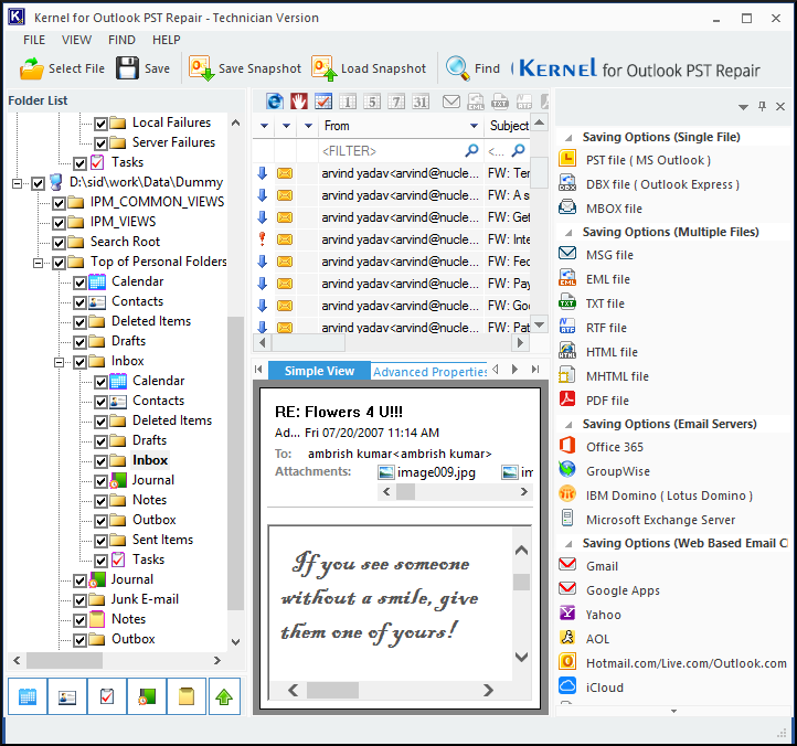 Convert or Save file to Unicode PST