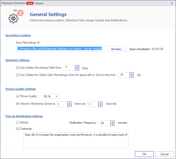  Configure General Settings