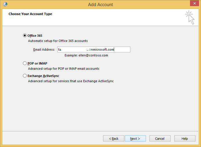 configure outlook for office 365 cognizant