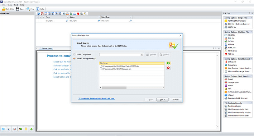 import and olm file to office outlook 2016 for mac