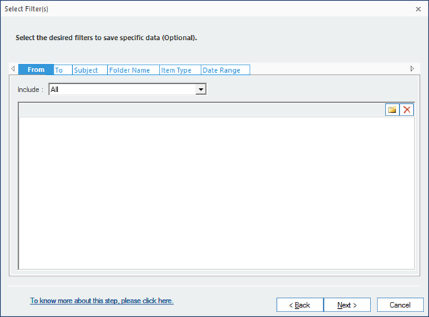 Split the PST file