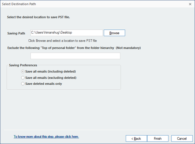 Receive a notification on display
