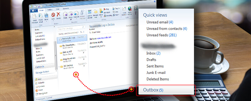 What to do when emails get stuck in Outbox?
