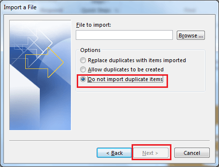 Do not import duplicate items