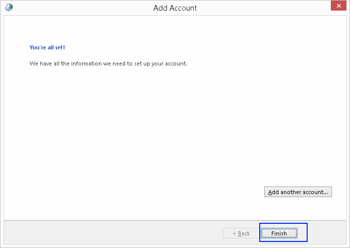 Office 365 Account is Successfully Configured