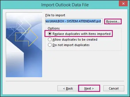 Select suitable option and click next