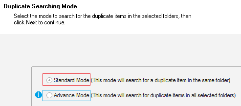 Set Standard Mode