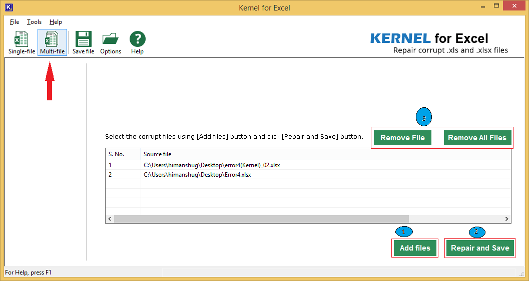 add multiple files