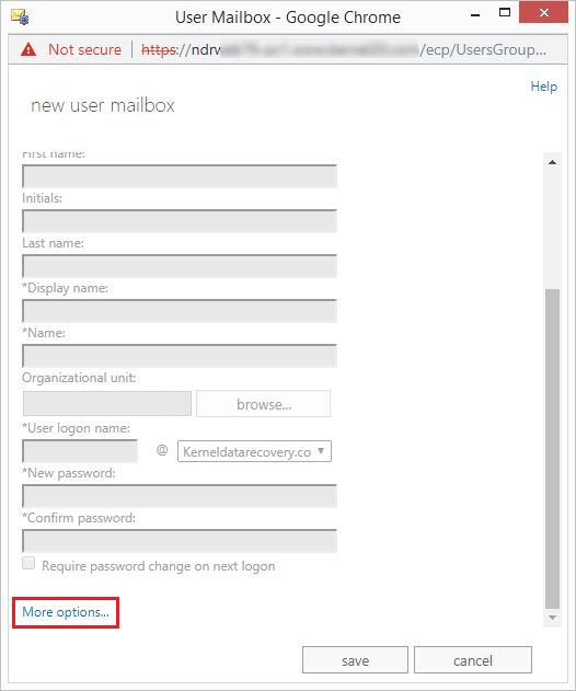 click on more option