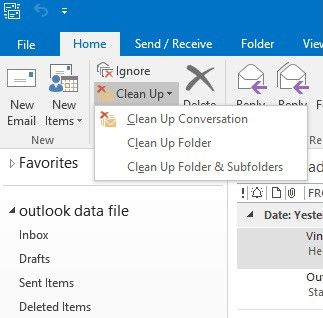 clean up the duplicate emails