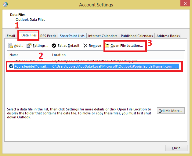 Open File Location