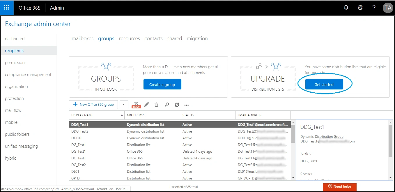 Open Exchange Admin Center