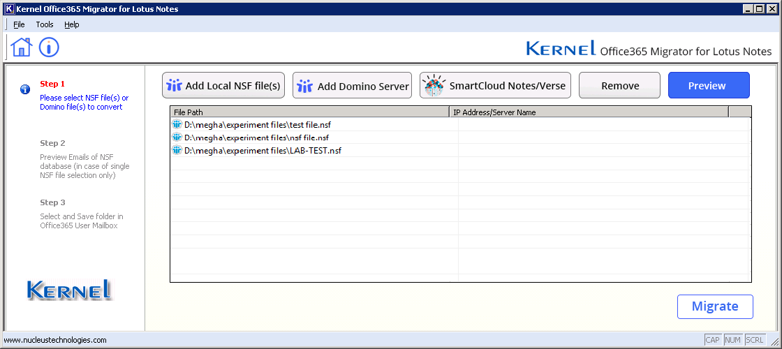 Input Office 365 credentials