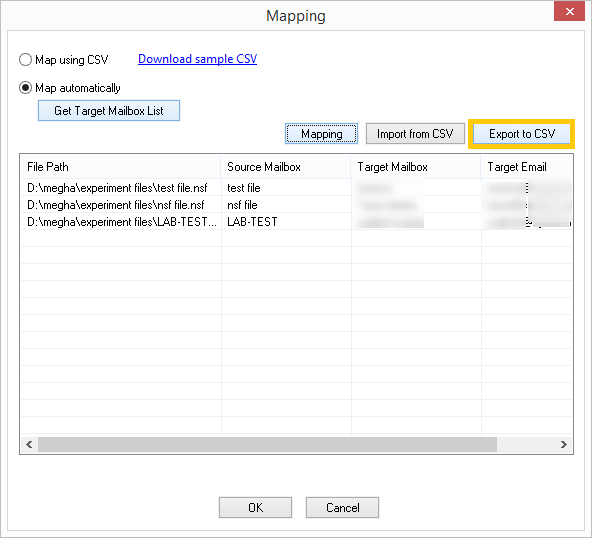 Export to CSV