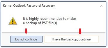 backup PST file