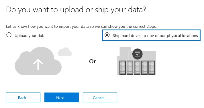 drive shipping method