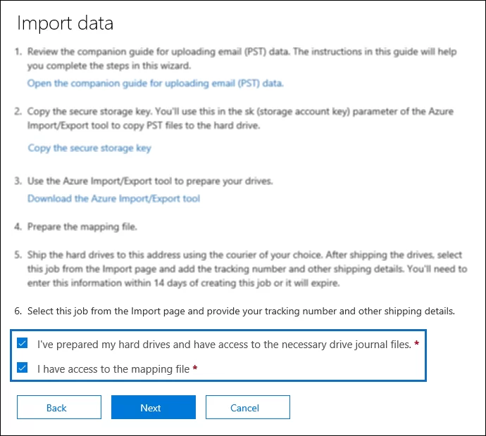 import data