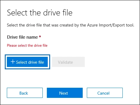 select drive file