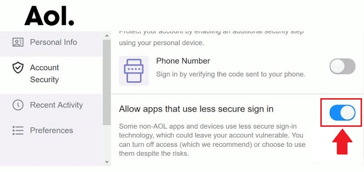 Allow apps