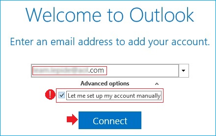 e - mail google in Outlook senden