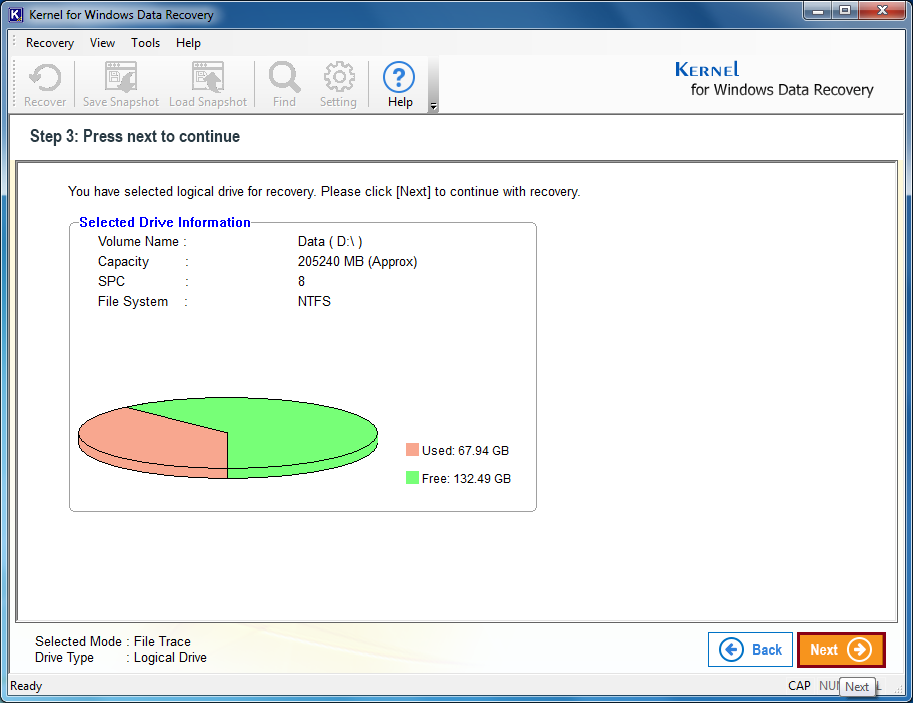 You will get the information about the hard drive