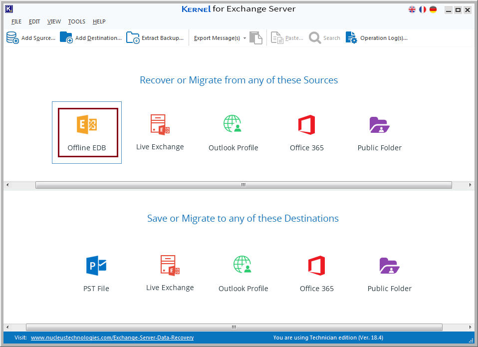 Recover or Migrate from any of these Sources