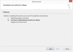 how to connect outlook 2016 with exchange server 2010