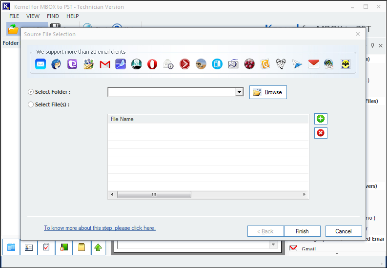 MBOX to PST converter tool home screen