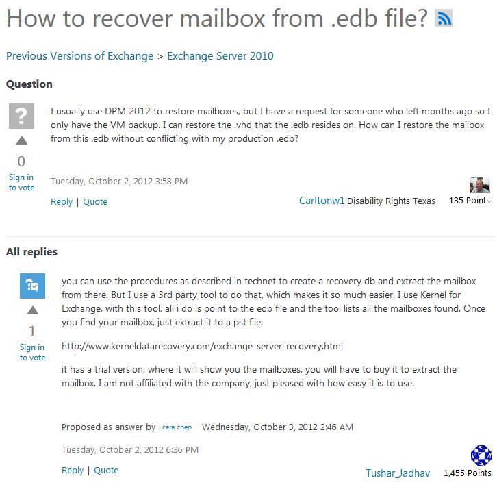 recover edb file