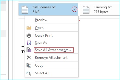 save all attachments file