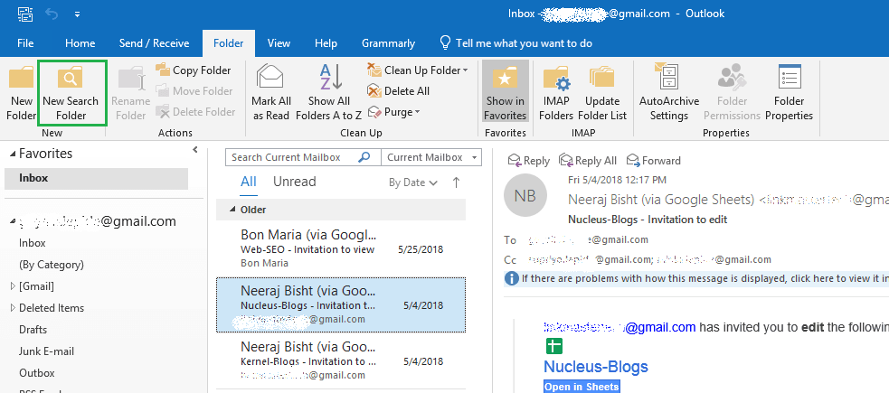 find old emails of outlook express