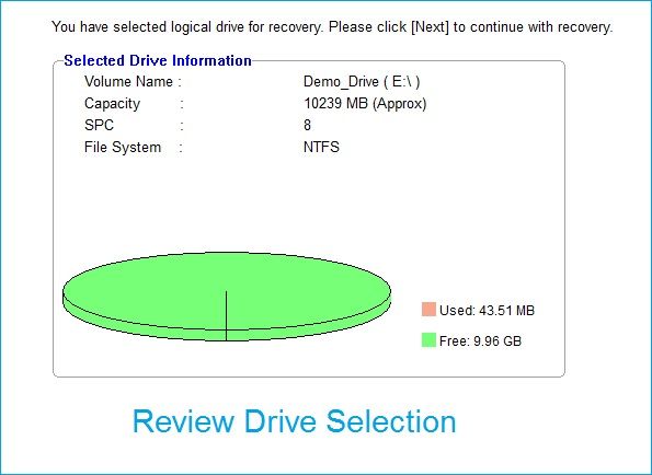 selected the right drive or storage media