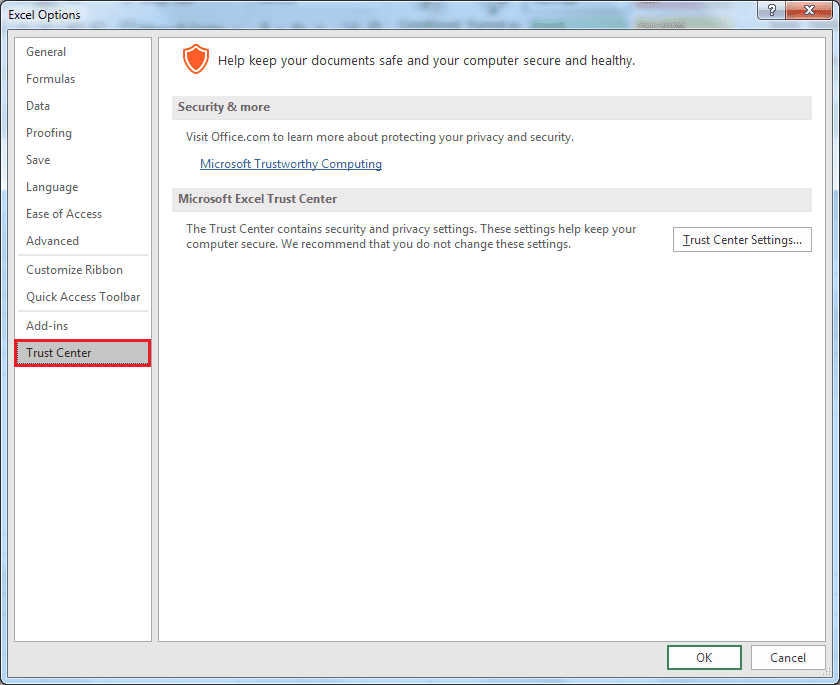 Open MS Excel 2010 go to File menu