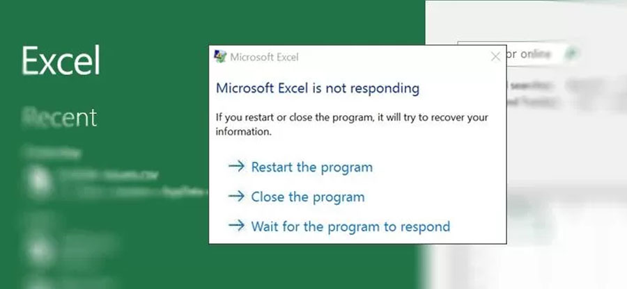 How to Fix Microsoft Excel is Not Responding Error in Excel 2016?