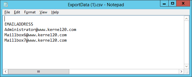add email address column, modify the CSV file